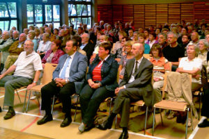 Der große Saal im Kulturzentrum von Moutfort war mit 110 Personen gut gefüllt.